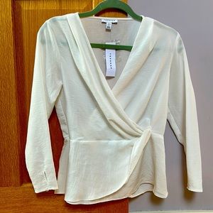 Topshop wrap blouse
